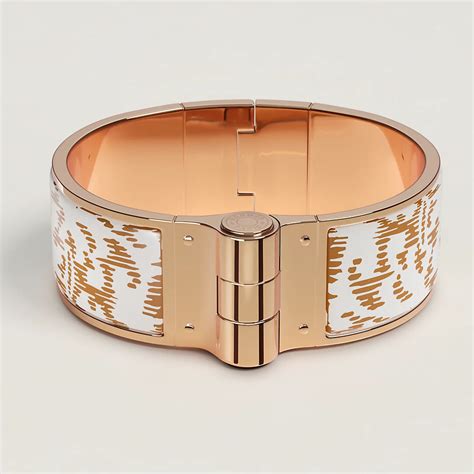 charniere bracelet hermes|Hermes bracelet white and silver.